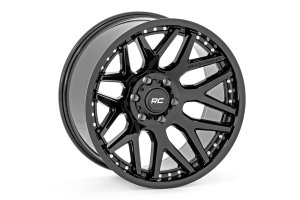 Chevrolet K20 Suburban Wheel - Rough Country - 95 Series | One-Piece - Gloss Black - '77-'86